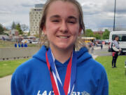 La Center sophomore Shaela Bradley won the Class 1A girls 400-meter finals on Saturday, May 28, 2022, in a personal best time of 57.57 seconds, which topped her own previous school record.