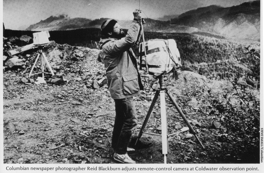 Columbian photographer Reid Blackburn photographs Mount St.