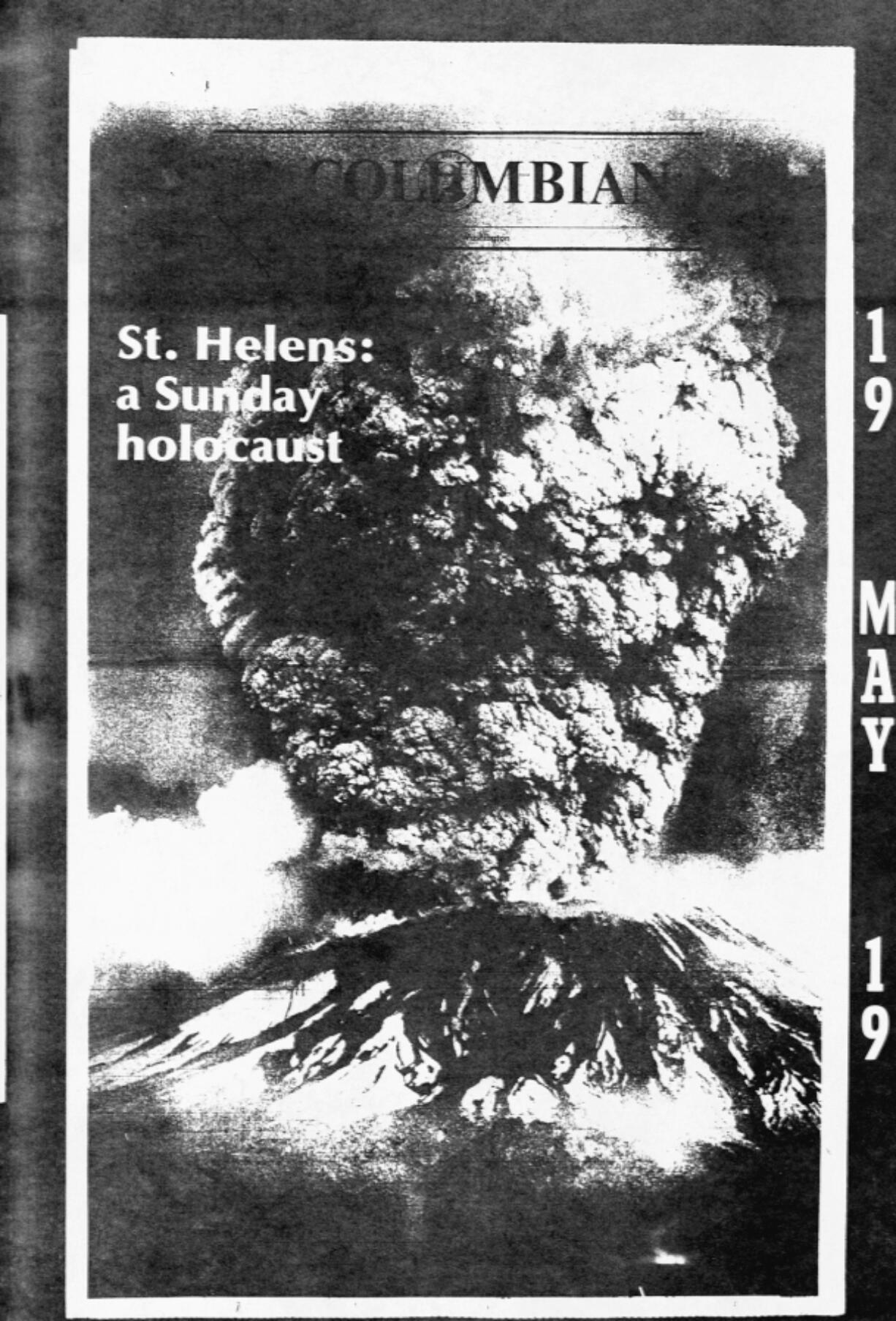 The Monday, May 19, 1980 Columbain carried news of the eruption.
