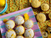 Don't throw your dandelions in the yard-waste bin! Pluck the petals for these springy Lemon Dandelion Cupcakes.