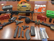 Evidence law enforcement found in the Vancouver home of Joao Ricardo DeBorba. DeBorba is facing eight counts of illegal possession of a firearm. (Photo contributed by the U.S.