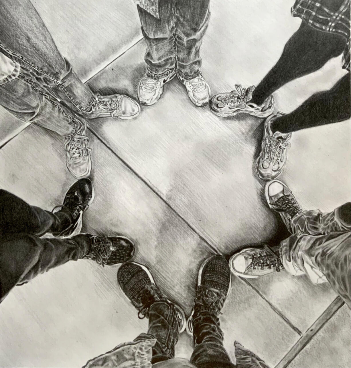 Hannah Kim, from Vancouver's Medallion Art School recently won the 2022 Southwest Washington Congressional Art Competition for her work 555 Days.