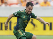 Portland Timbers midfielder Sebastian Blanco scored two goals in the Timbers’ 7-2 win over Sporting Kansas City on Saturday, May 14, 2022..