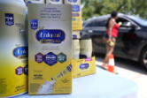 Katherine Gibson-Haynes helps distribute infant formula during a baby formula drive Saturday, May 14, 2022, in Houston. Parents seeking baby formula are running into bare supermarket and pharmacy shelves in part because of ongoing supply disruptions and a recent safety recall. (AP Photo/David J.