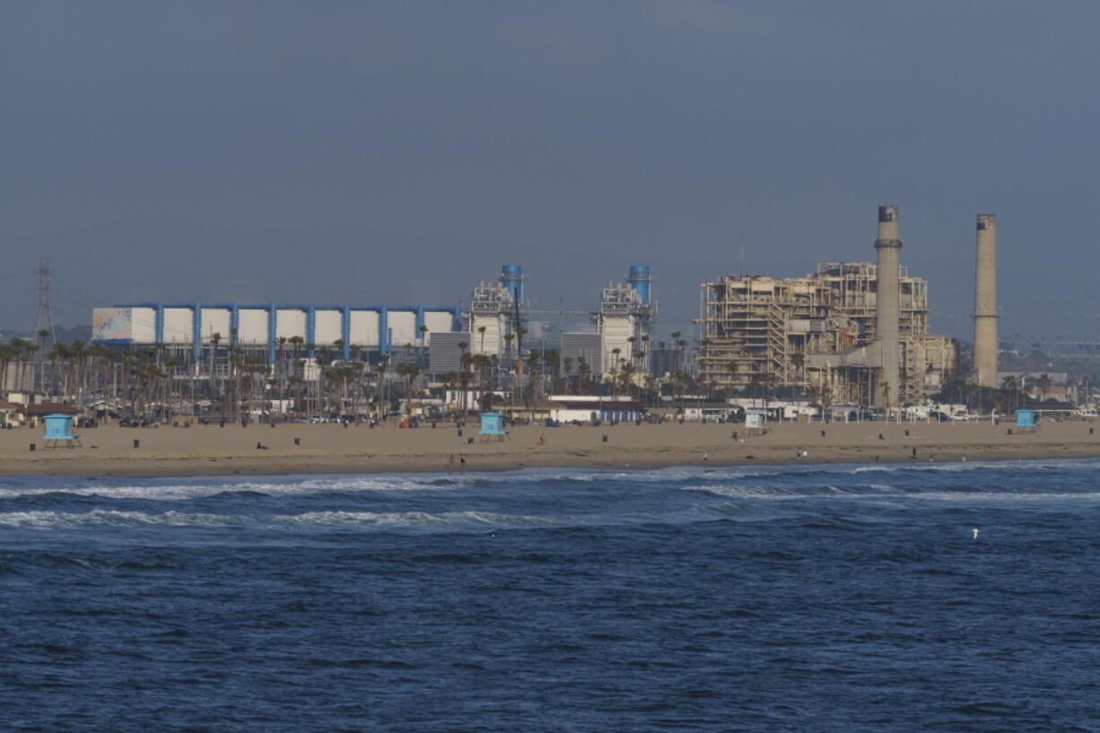 This May 2, 2022, photo shows the AES Huntington Beach Energy Center in Huntington Beach, Calif. The AES facility, the proposed site of the Poseidon Huntington Beach Seawater Desalination Plant will face a critical vote by the California Coastal Commission (CCC) on Thursday, May 12. The highly contested project has been debated for more than two decades.