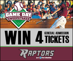 Ridgefield Raptors Game Day Sweepstakes contest promotional image