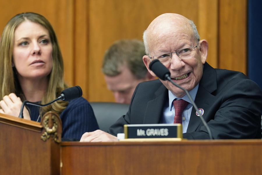 Rep. Peter DeFazio, D-Ore., speaks during the House Committee on Transportation and Infrastructure as they work to advance the Water Resources Development Act of 2022, on Capitol Hill in Washington, Wednesday, May 18, 2022.