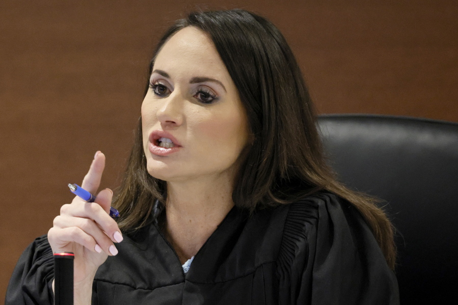 Judge Elizabeth Scherer speaks during jury selection in the penalty phase of the trial of Marjory Stoneman Douglas High School shooter Nikolas Cruz at the Broward County Courthouse in Fort Lauderdale on Monday, May 23, 2022. Cruz previously plead guilty to all 17 counts of premeditated murder and 17 counts of attempted murder in the 2018 shootings.