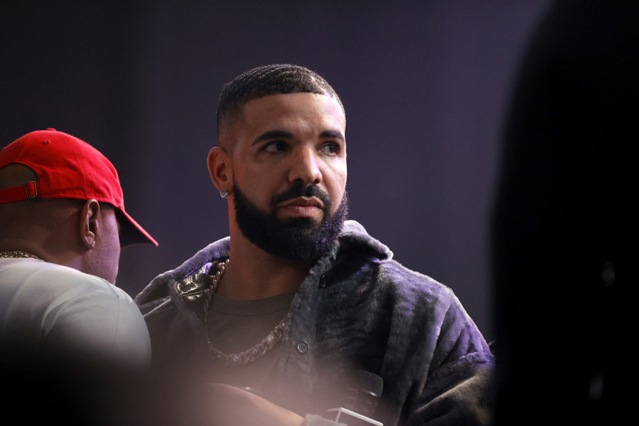 Drake attends Drake's Till Death Do Us Part rap battle on Oct. 30 in Long Beach, Calif.