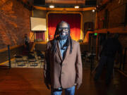 Tony Benton, station manager at Rainier Avenue Radio, on May 24, 2022, has seen the local media effort grow significantly in the wake of George Floyd???s murder, and the pandemic. His group hosted a discussion on Seattle redistricting in the Columbia City Theater, which they purchased and made their home.