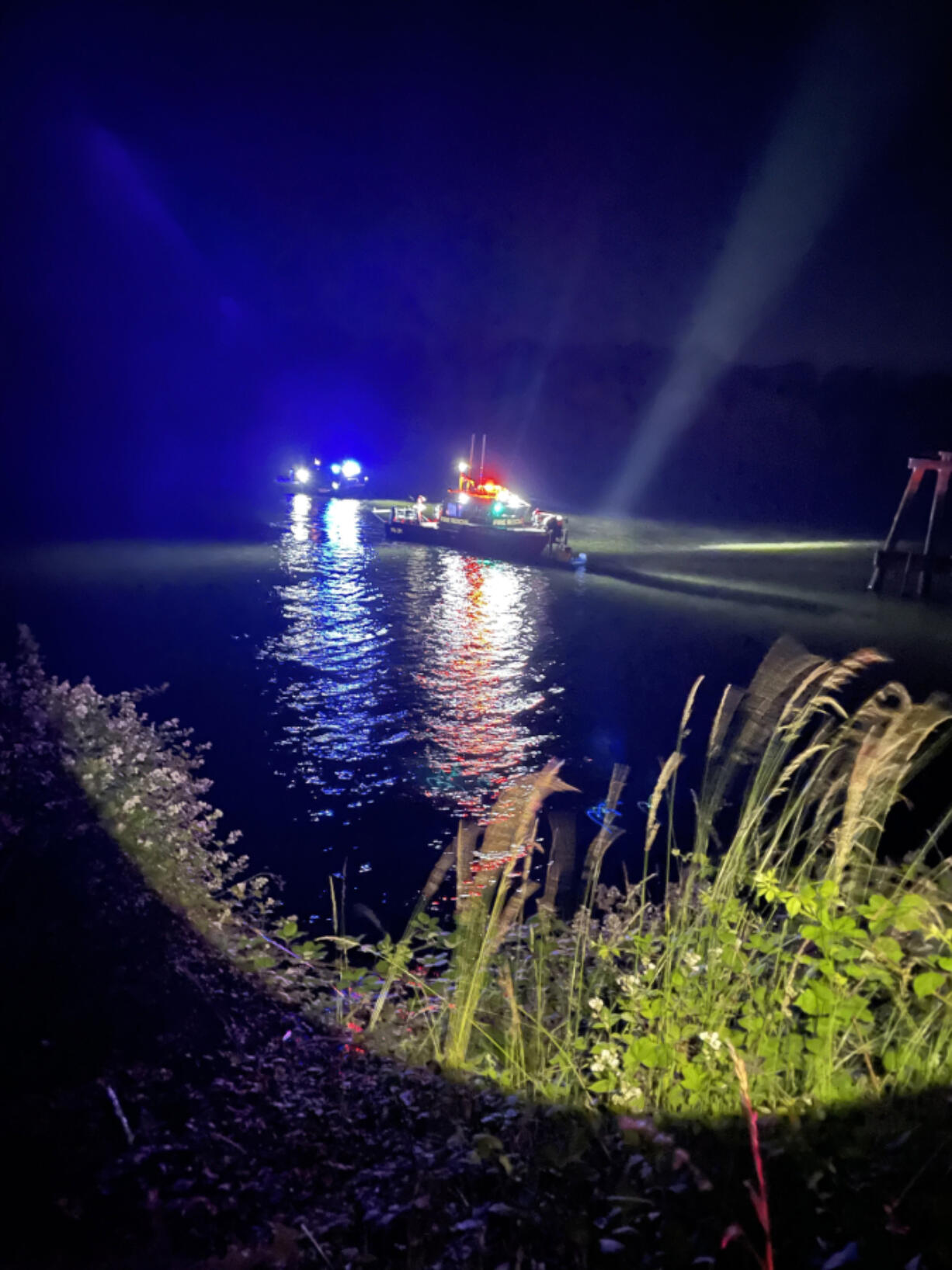 A man and a woman were rescued Monday night from the Columbia River, just inside the Multnomah Channel, after their inner tubes popped while they were in the water. Neither were injured, and both were wearing life jackets.