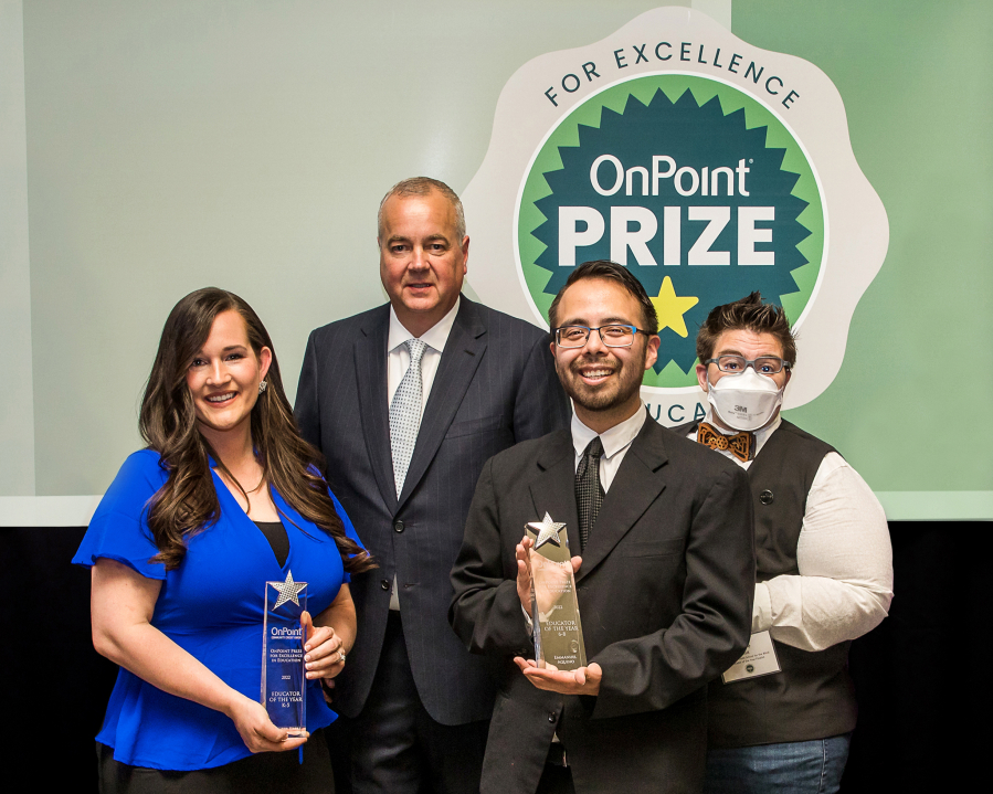 OnPoint Community Credit Union has announced that Jesse Bolt, a teacher at the Washington State School for the Blind, has been named as one of its Excellence in Education winners.