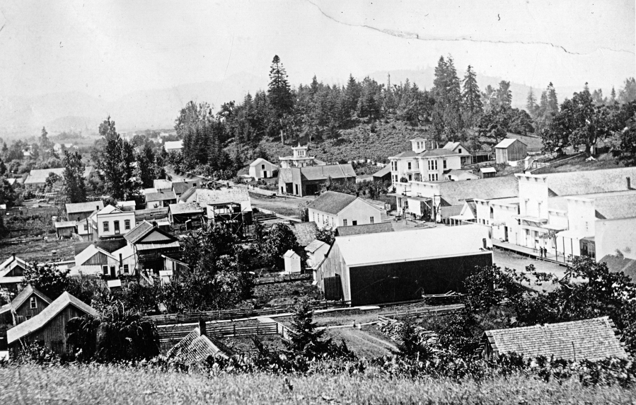 A view of Brownsville, Ore., circa 1890.