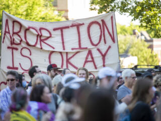 Rally for abortion rights at Clark County Courthouse
