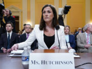 Cassidy Hutchinson, former aide to Trump White House chief of staff Mark Meadows, arrives to testify as the House select committee investigating the Jan. 6 attack on the U.S. Capitol continues to reveal its findings of a year-long investigation, at the Capitol in Washington, Tuesday, June 28, 2022.