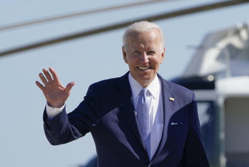 President Joe Biden waves to the media as he walks to board Air Force One at Andrews Air Force Base, Md., Saturday, June 25, 2022. Biden is traveling to Germany to attend a Group of Seven summit of leaders of the world's major industrialized nations. After the meeting in the Bavarian Alps, the president will go to Madrid on June 28 to participate in a gathering of NATO member countries.