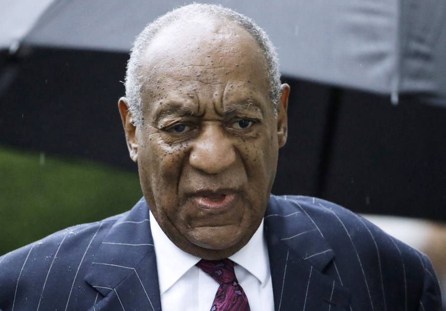 FILE - Bill Cosby arrives for a sentencing hearing following his sexual assault conviction at the Montgomery County Courthouse in Norristown Pa., on Sept. 25, 2018. Eleven months after he was freed from prison, 85-year-old Cosby will again be the defendant in a sexual assault proceeding, this time a civil case in California. Judy Huth, who is now 64, alleges that in 1975 when she was 16, Cosby sexually assaulted her at the Playboy Mansion.