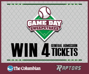 Ridgefield Raptors Game Day Sweepstakes 2 contest promotional image