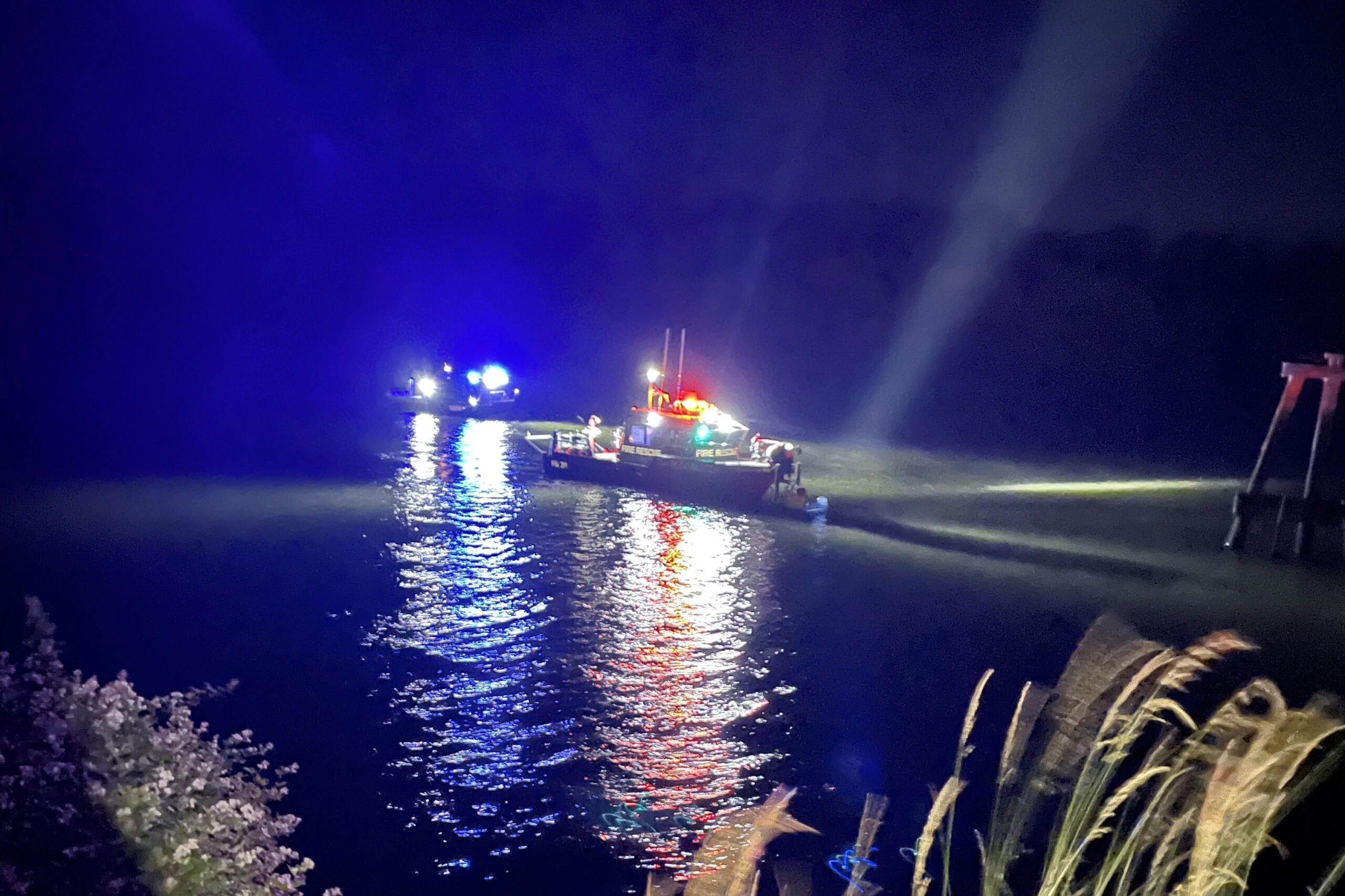 A man and a woman were rescued Monday night from the Columbia River, just inside the Multnomah Channel, after their inner tubes popped while they were in the water. Neither were injured, and both were wearing life jackets.