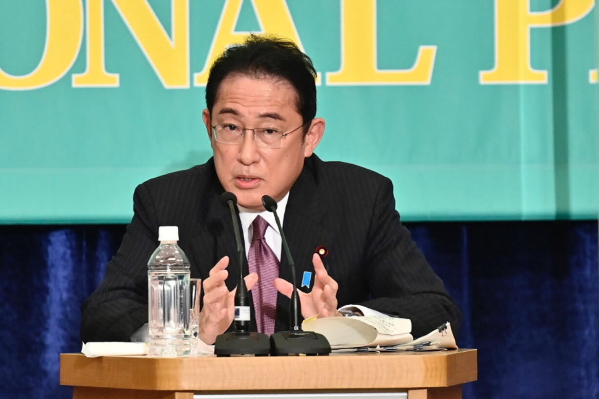 Fumio Kishida, Japanese Prime Minister and president of ruling Liberal Democratic Party attends their debate, ahead of the Upper House election slated for July 10, in Tokyo, Japan, Tuesday, June 21, 2022.