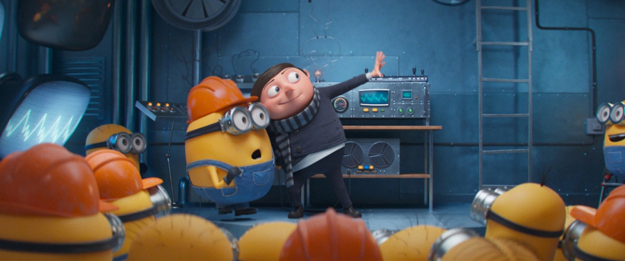 Gru (Steve Carell) has grand plans for his future in "Minions: Rise of Gru." (Illumination Entertainment & Universal Pictures)