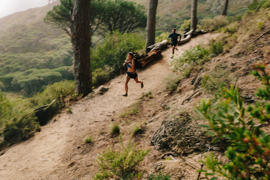 Trail running keeps the mind engaged.