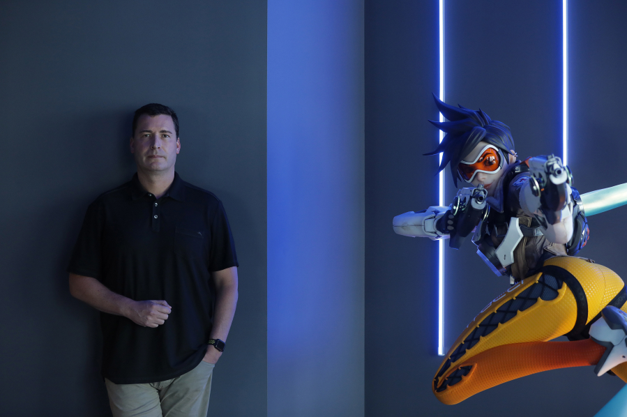 Mike Ybarra, chief of video game studio Blizzard Entertainment, at the company's headquarters in Irvine, California, June 23, 2022.
