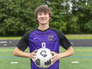 Columbia River's Alex Harris scored 51 goals in 24 goals during his junior season. He was named The Columbian's All-Region boys soccer player of the year.