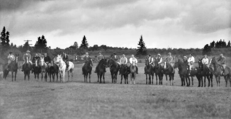 Polo club, circa 1930, across Mill Plain from today's Hudson's Bay High School, in what's now called Memory/Mill Plain Park.