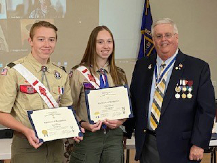 Siblings Van and Ellie Stewart both recently earned the prestigious rank of Eagle Scout.