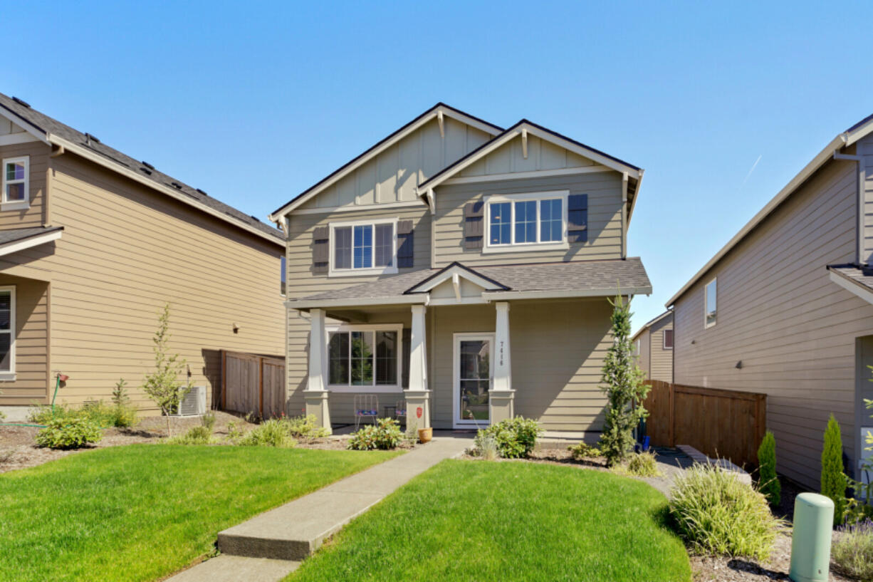 The median sales price for Clark County homes in June rose to $525,000. This Camas home, at 7416 N. 93rd Ave., boasts a number of amenities, including a neighborhood pool, hot tub and park.
