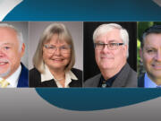 Clark County Council District 5 candidates, from left, Don Benton, Sue Marshall, Richard "Dick" Rylander and Rick Torres.