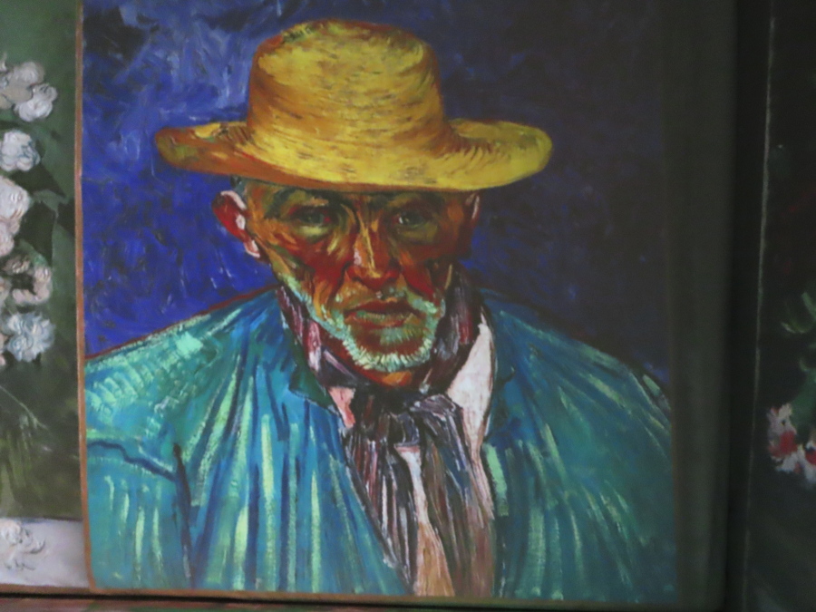 An image from the "Beyond Van Gogh" exhibit is projected onto a wall at the Hard Rock casino in Atlantic City, N.J., on Thursday, July 7, 2022. Some casinos are using fine art galleries or exhibitions to draw new customers who might not otherwise visit a gambling hall.