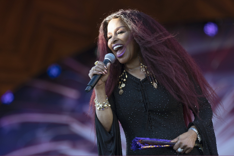 Chaka Khan performs during rehearsals for the annual Fourth of July Boston Pops Fireworks Spectacular in Boston on July 3.