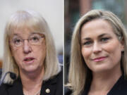 Patty Murray, left, and Tiffany Smiley