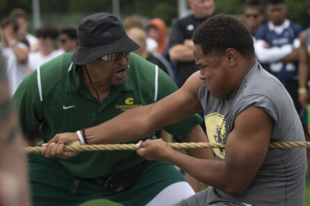 Rumble on the River linemen tug-o-war photo gallery