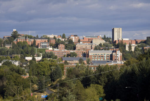 The campus of Washington State University in Pullman.