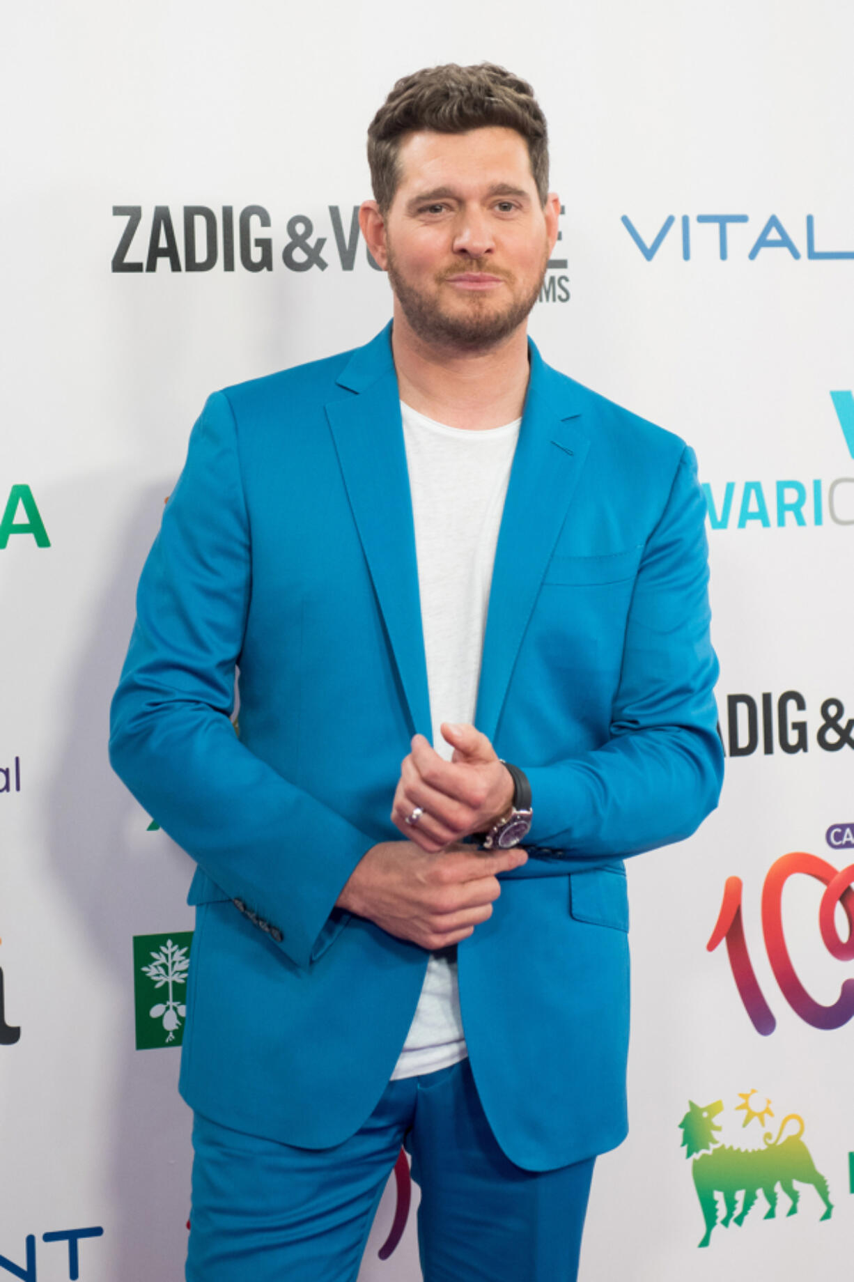 Michael Buble attends the 30th anniversary of Cadena 100 concerts at the Wanda Metropolitano Stadium on June 25, 2022, in Madrid, Spain.