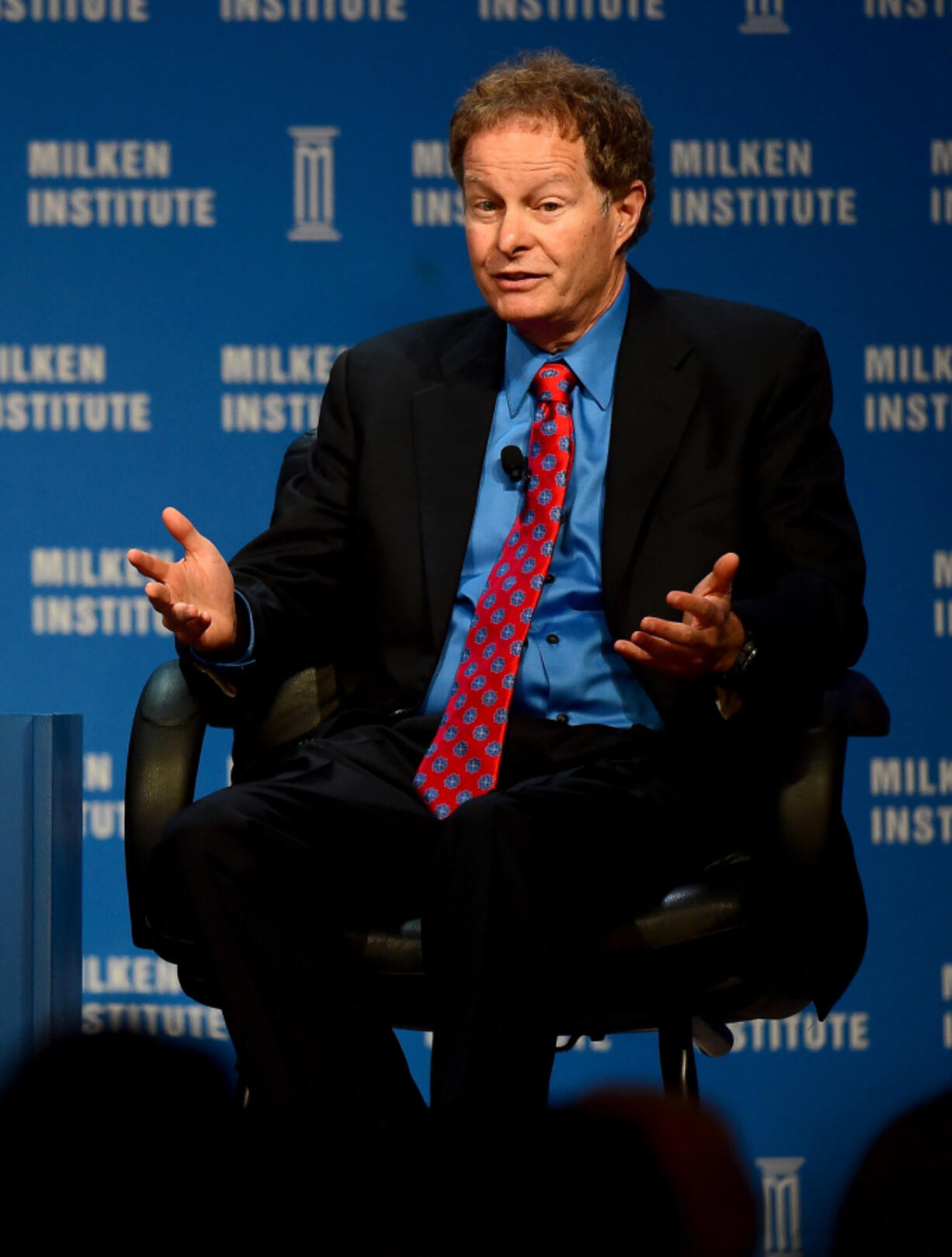 John Mackey, co-founder and co-CEO, Whole Foods Market, speaks on the panel "Leaders of Companies that are Changing the World" at the 2016 Milken Institute Global Conference in Beverly Hills, California on May 2, 2016. (Frederic J.