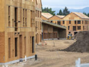 Construction continues on Killian Pacific's Ninebark development, a 246-unit, sustainably designed apartment community. The first units of the Washougal property are expected to be move-in ready early next year.