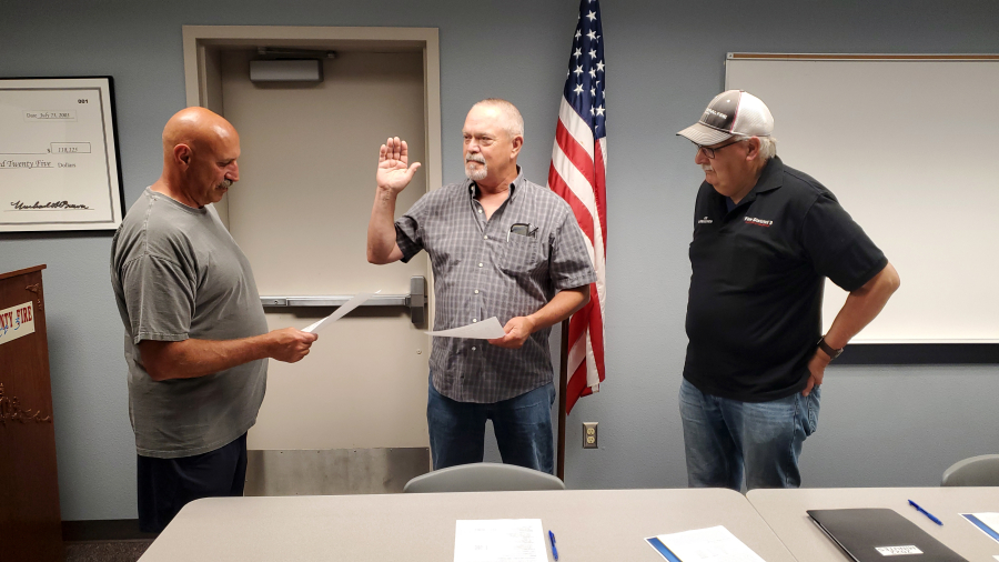 Fire District 3 Commissioner Dean Thornberry was sworn in on Aug. 8. (Clark Co. Fire Dist.