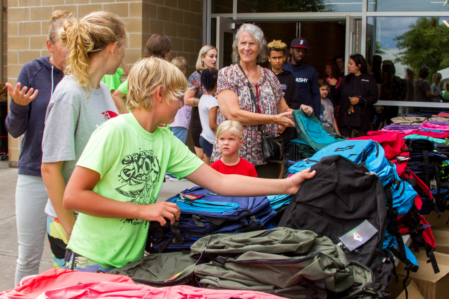 Hundreds of Woodland students received free backpacks filled with school supplies at Woodland Public Schools' sixth annual Back to School Bash on Aug. 20.