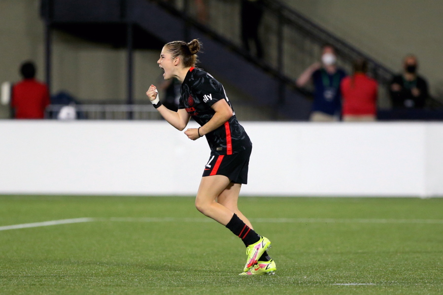 Portland Thorns midfielder Olivia Moultrie is the youngest player to score a goal in NWSL history.