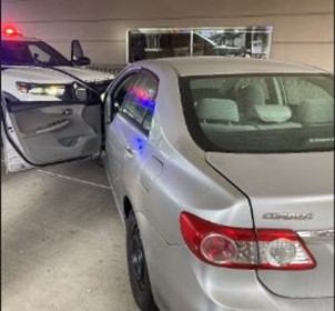 Washington State Patrol troopers tracked a Toyota Camry -- that was reported stolen and believed to be involved in two shootings Monday in Portland -- from Vancouver to Auburn on Friday afternoon after the driver allegedly brandished a gun at other drivers on Interstate 5.