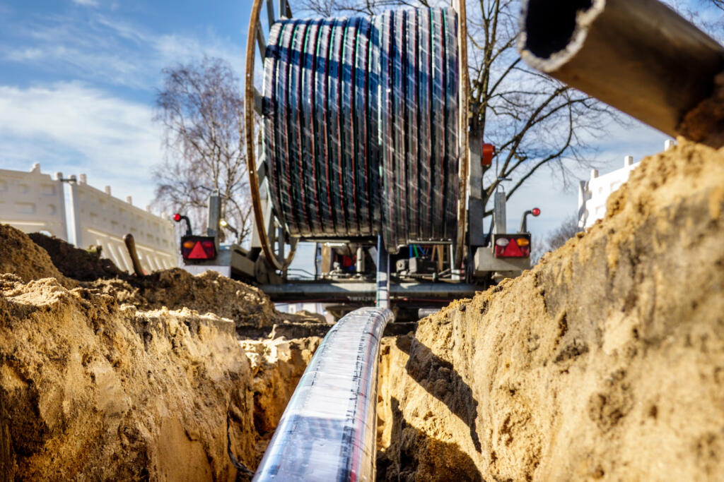 Rather than one single fiber-optic line, the Port of Ridgefield has numerous pieces of line throughout Clark Count. Whenever a new road or building project is underway with an open trench or conduit being installed, the port often partners with the builder or agency to take advantage of the open ground, making installation far less expensive.