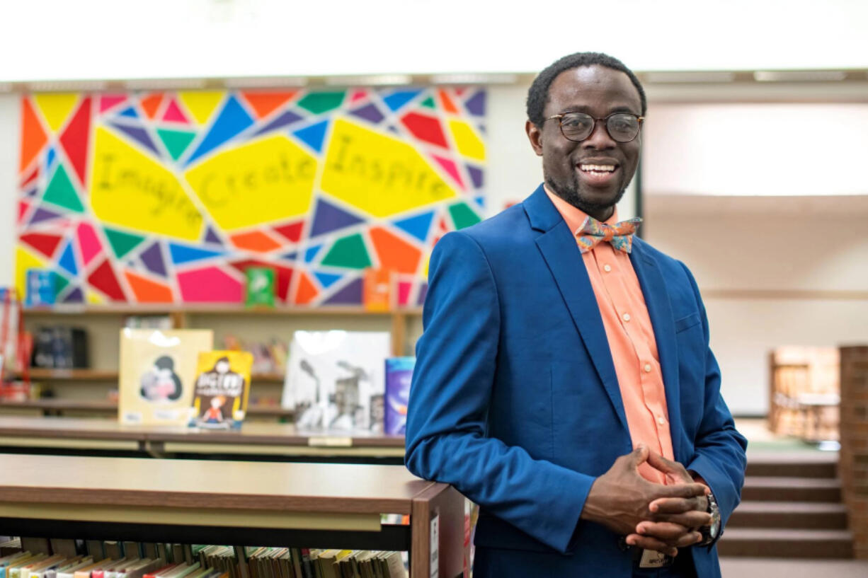 Elementary school principal Bertine Bahige of Gillette, Wyoming, arrived in the U.S. in 2004 as a refugee from the Democratic Republic of Congo. He says he is concerned about how integrating into U.S. culture will affect the mental health of refugees, particularly children.