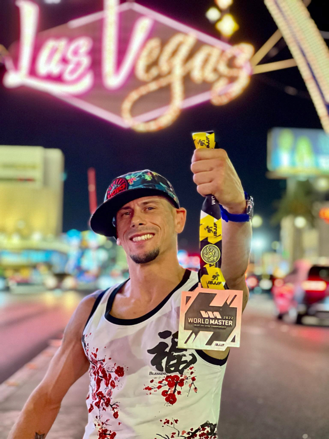 Joshua Smith of Vancouver won a bronze medal in his weight category at the World Master IBJJF Jiu-Jitsu Championship 2022 in Las Vegas on Sept. 2.