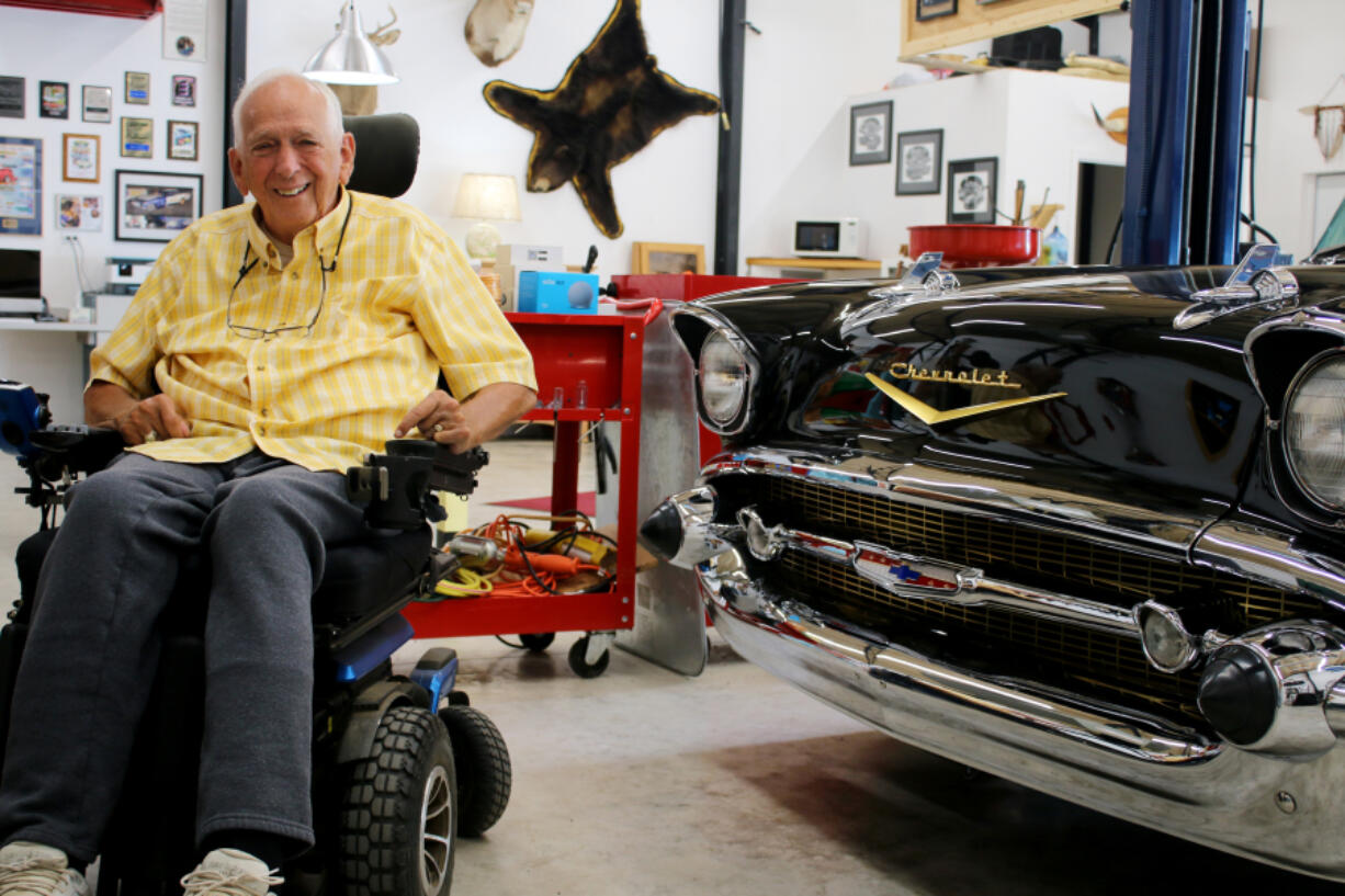 Dean Johnson, 83, enjoys restoring cars and antiques. He has a garage at his Ariel home where he spends time on these projects, often with the help of friends.