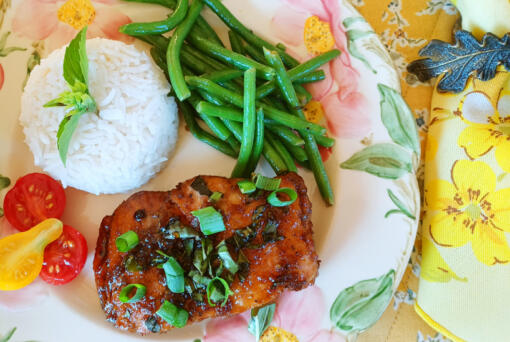 My stepmother, Kaye, was a little salty, a little sweet and loved a good meal. This piquant recipe for salmon filets with a honey-garlic sauce is in her honor. (Photos by Monika Spykerman/The Columbian)