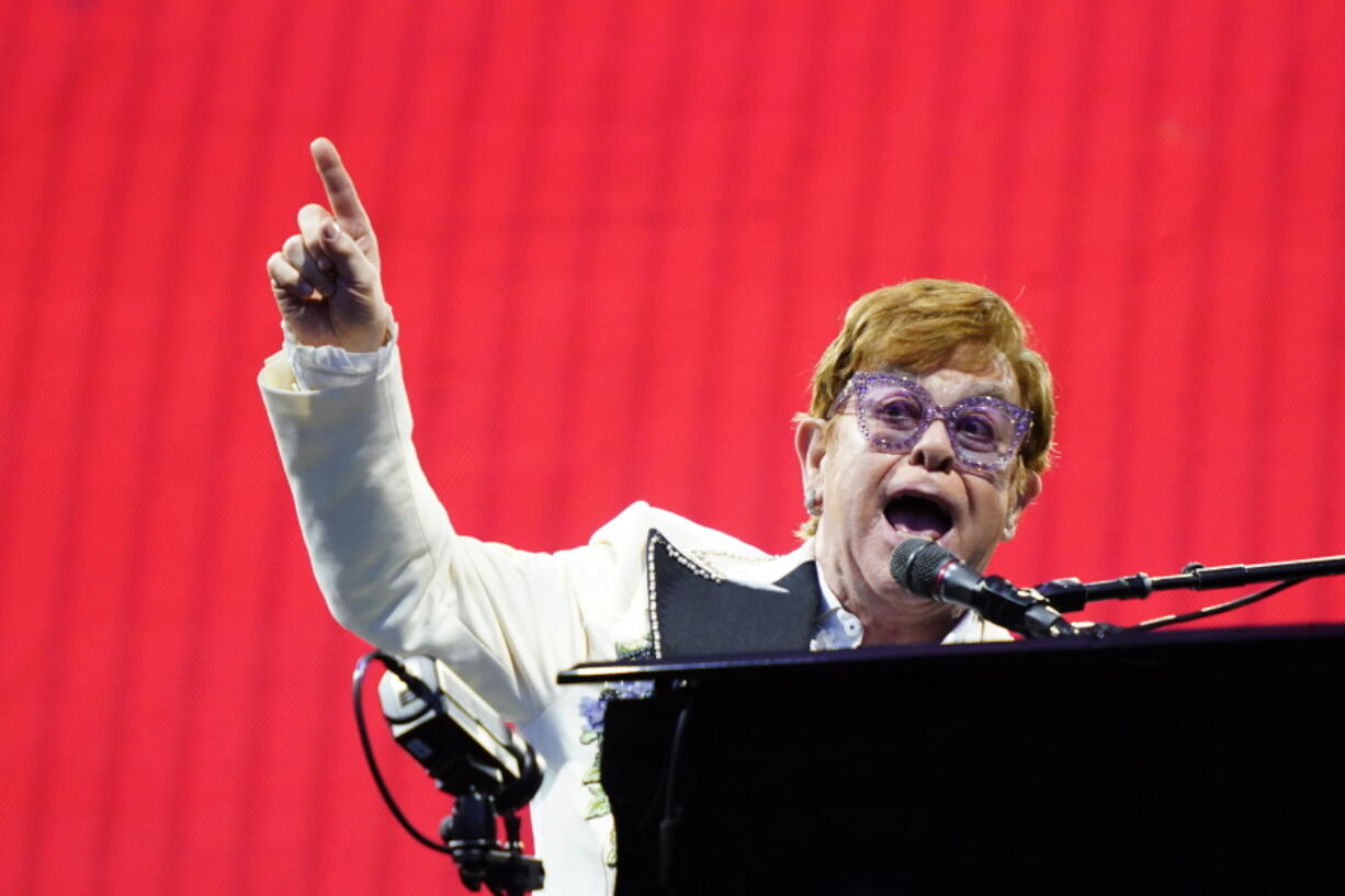 Elton John performs July 15 during his "Farewell Yellow Brick Road" tour at Citizens Bank Park in Philadelphia. The White House will become a concert venue Friday, Sept. 23, when Elton John performs.